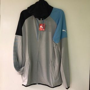 Puma NYC Blocked FZ Men’s Light Sweatshirt NWOT